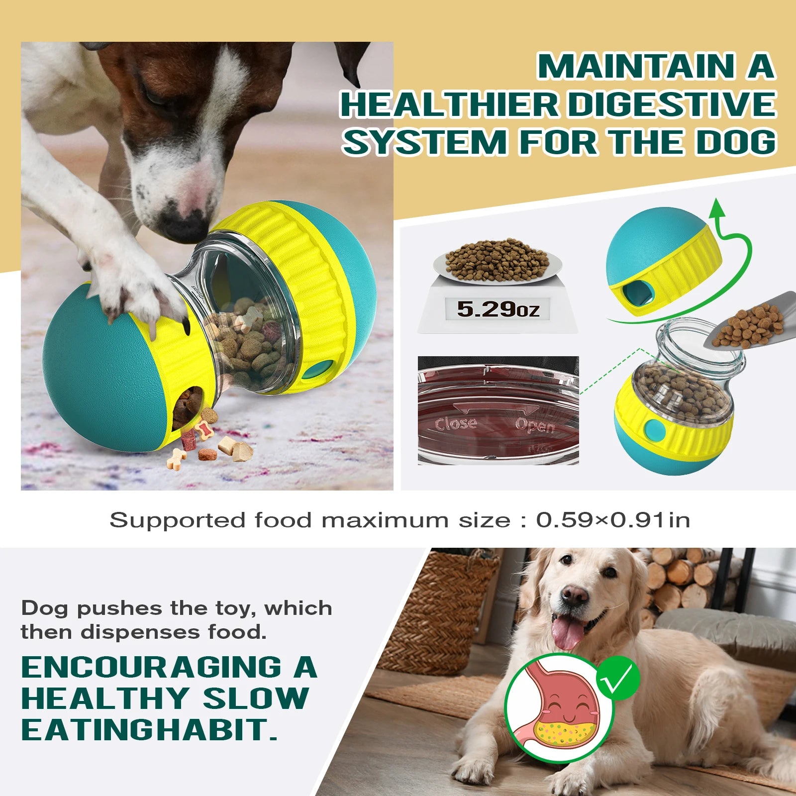 Interactive Pet Feeder Ball Toys