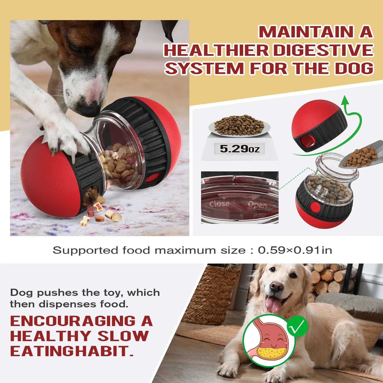 Interactive Pet Feeder Ball Toys